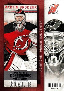 #65 Martin Brodeur - New Jersey Devils - 2013-14 Panini Contenders Hockey