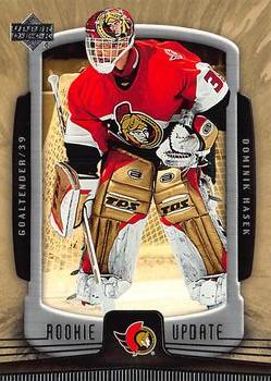 #65 Dominik Hasek - Ottawa Senators - 2005-06 Upper Deck Rookie Update Hockey