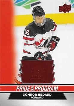 #65 Connor Bedard - Canada - 2023 Upper Deck Team Canada Juniors - Red Foil Hockey