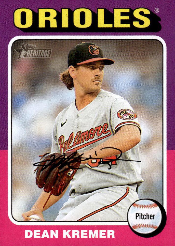 #65 Dean Kremer - Baltimore Orioles - 2024 Topps Heritage Baseball