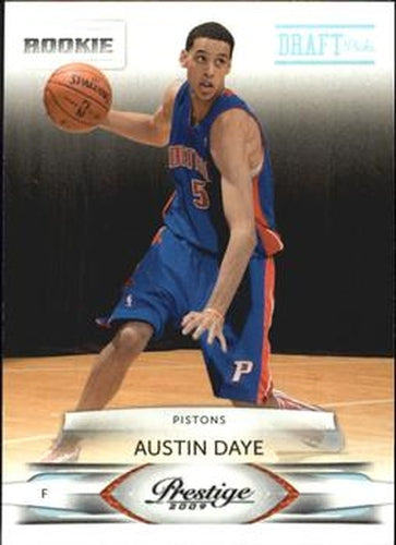 #215 Austin Daye - Detroit Pistons - 2009-10 Panini Prestige - Draft Picks Light Blue Basketball