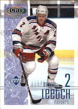 #65 Brian Leetch - New York Rangers - 2001-02 Upper Deck Playmakers Hockey