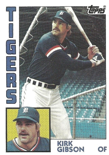 #65 Kirk Gibson - Detroit Tigers - 1984 Topps Baseball
