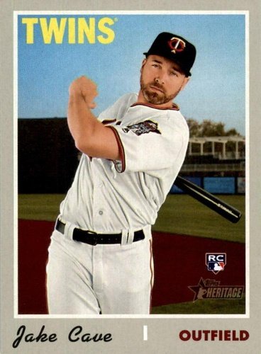 #660 Jake Cave - Minnesota Twins - 2019 Topps Heritage Baseball