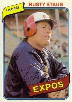 #660 Rusty Staub - Montreal Expos - 1980 Topps Baseball