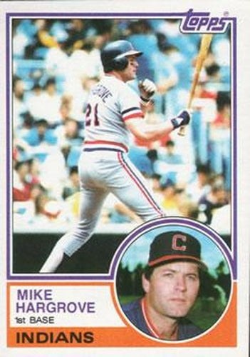 #660 Mike Hargrove - Cleveland Indians - 1983 Topps Baseball