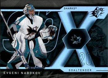 #15 Evgeni Nabokov - San Jose Sharks - 2007-08 SPx Hockey