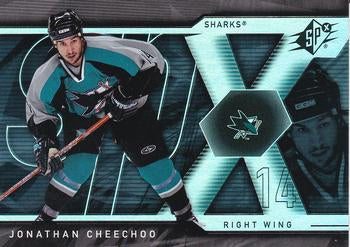 #16 Jonathan Cheechoo - San Jose Sharks - 2007-08 SPx Hockey