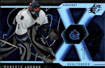 #33 Roberto Luongo - Vancouver Canucks - 2007-08 SPx Hockey