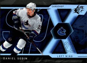 #35 Daniel Sedin - Vancouver Canucks - 2007-08 SPx Hockey