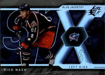 #39 Rick Nash - Columbus Blue Jackets - 2007-08 SPx Hockey