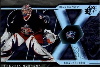 #40 Fredrik Norrena - Columbus Blue Jackets - 2007-08 SPx Hockey