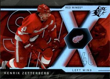 #42 Henrik Zetterberg - Detroit Red Wings - 2007-08 SPx Hockey