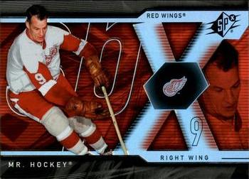 #43 Gordie Howe - Detroit Red Wings - 2007-08 SPx Hockey