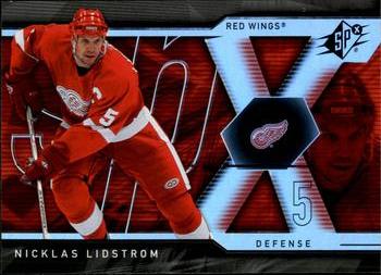 #45 Nicklas Lidstrom - Detroit Red Wings - 2007-08 SPx Hockey
