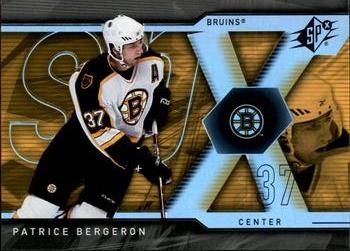 #67 Patrice Bergeron - Boston Bruins - 2007-08 SPx Hockey