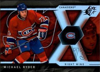 #75 Michael Ryder - Montreal Canadiens - 2007-08 SPx Hockey