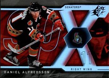 #77 Daniel Alfredsson - Ottawa Senators - 2007-08 SPx Hockey