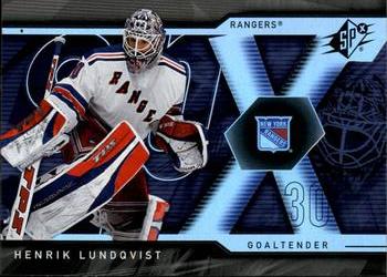 #91 Henrik Lundqvist - New York Rangers - 2007-08 SPx Hockey
