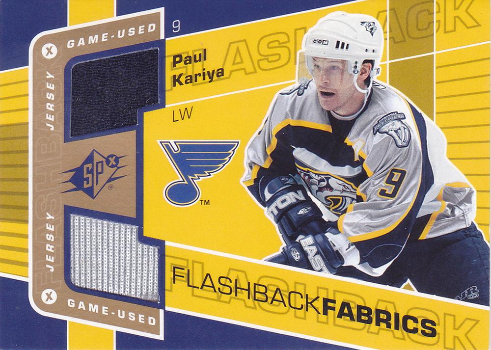 #119 Paul Kariya - St. Louis Blues - 2007-08 SPx Hockey