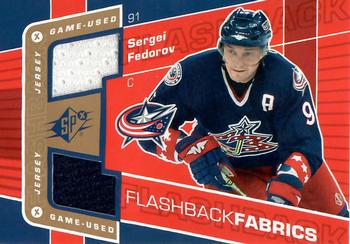 #123 Sergei Fedorov - Columbus Blue Jackets - 2007-08 SPx Hockey