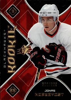 #158 Jonas Nordqvist - Chicago Blackhawks - 2007-08 SPx Hockey