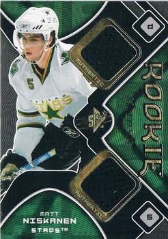 #189 Matt Niskanen - Dallas Stars - 2007-08 SPx Hockey