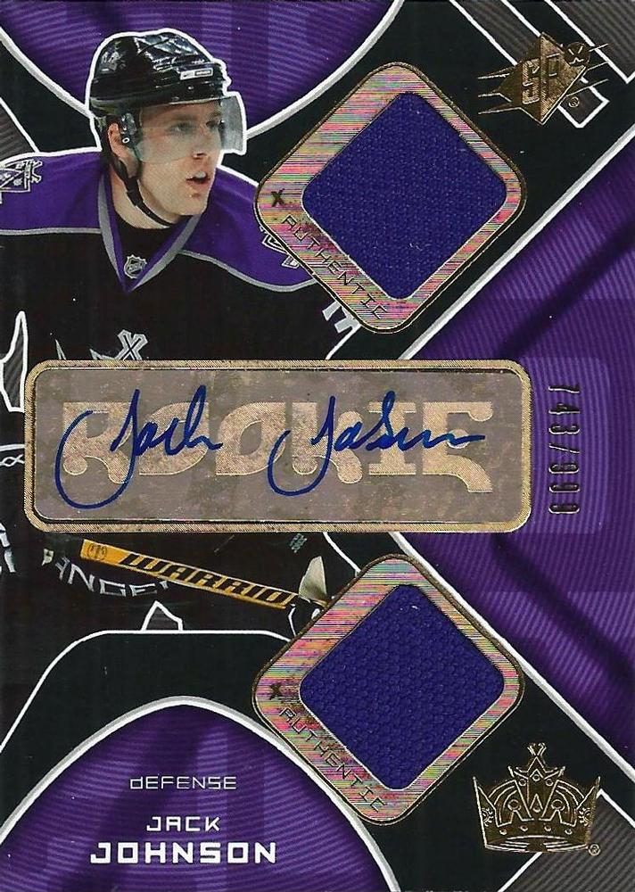 #213 Jack Johnson - Los Angeles Kings - 2007-08 SPx Hockey