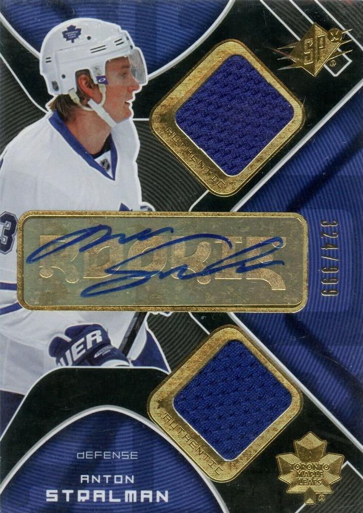 #230 Anton Stralman - Toronto Maple Leafs - 2007-08 SPx Hockey