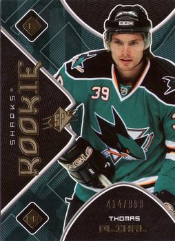 #176 Tomas Plihal - San Jose Sharks - 2007-08 SPx Hockey