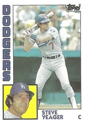 #661 Steve Yeager - Los Angeles Dodgers - 1984 Topps Baseball