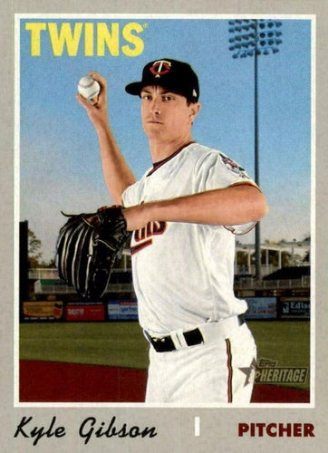 #661 Kyle Gibson - Minnesota Twins - 2019 Topps Heritage Baseball