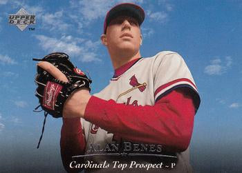 #11 Alan Benes - Louisville Redbirds - 1995 Upper Deck Minor League Baseball