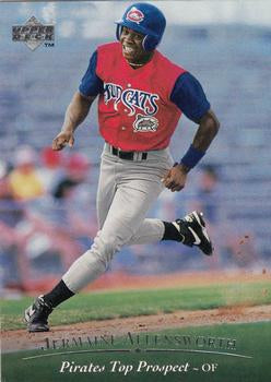 #122 Jermaine Allensworth - Carolina Mudcats - 1995 Upper Deck Minor League Baseball