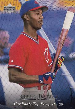 #123 Allen Battle - Louisville Redbirds - 1995 Upper Deck Minor League Baseball