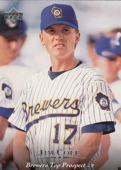 #182 Jim Cole - Beloit Brewers - 1995 Upper Deck Minor League Baseball