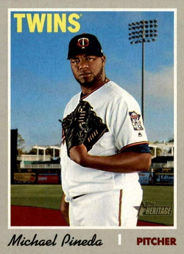 #662 Michael Pineda - Minnesota Twins - 2019 Topps Heritage Baseball