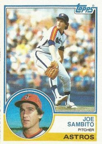 #662 Joe Sambito - Houston Astros - 1983 Topps Baseball