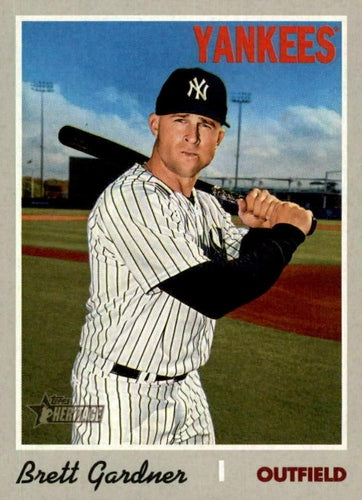 #663 Brett Gardner - New York Yankees - 2019 Topps Heritage Baseball