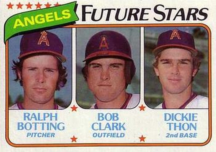 #663 Angels Future Stars Ralph Botting / Bob Clark / Dickie Thon - California Angels - 1980 Topps Baseball