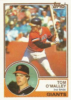 #663 Tom O'Malley - San Francisco Giants - 1983 Topps Baseball