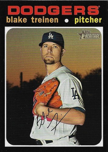 #664 Blake Treinen - Los Angeles Dodgers - 2020 Topps Heritage Baseball