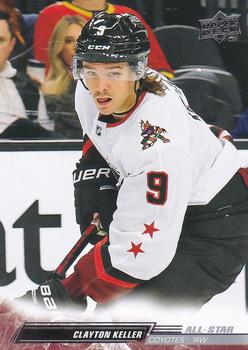 #665 Clayton Keller - Arizona Coyotes - 2022-23 Upper Deck Hockey