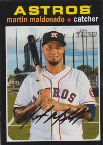 #665 Martin Maldonado - Houston Astros - 2020 Topps Heritage Baseball