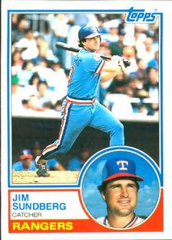 #665 Jim Sundberg - Texas Rangers - 1983 Topps Baseball