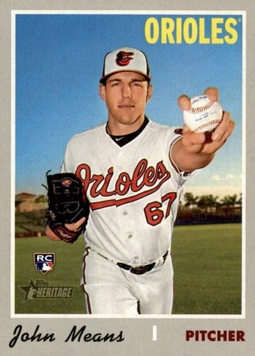 #665 John Means - Baltimore Orioles - 2019 Topps Heritage Baseball