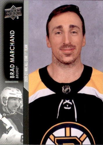 #667 Brad Marchand - Boston Bruins - 2021-22 Upper Deck Hockey