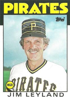 #66T Jim Leyland - Pittsburgh Pirates - 1986 Topps Traded Baseball