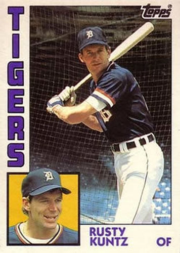 #66T Rusty Kuntz - Detroit Tigers - 1984 Topps Traded Baseball
