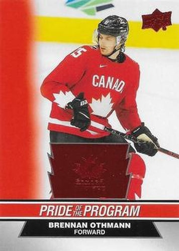#66 Brennan Othmann - Canada - 2023 Upper Deck Team Canada Juniors - Red Foil Hockey